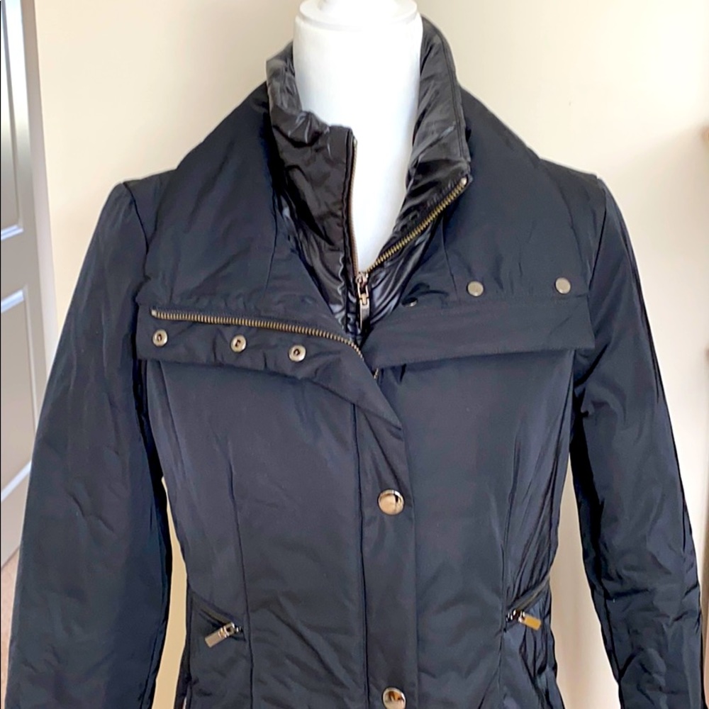GIMO’S Black Insulated Puffer Coat — Size 44